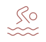 swimming pink icon