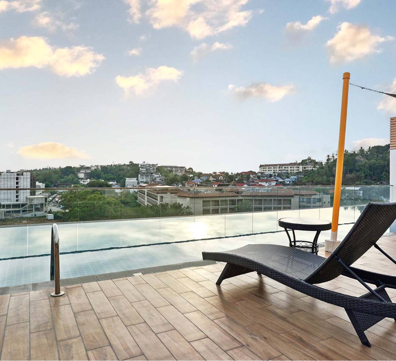 Swimming Pool City View